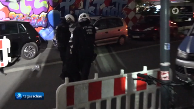 Eine Berichterstattung der Tagesschau in der die gewaltsamen Teile der Rheinmetall Entwaffnen Demo gezeigt wurden, sowie das Interview mit Lizzy Schubert.