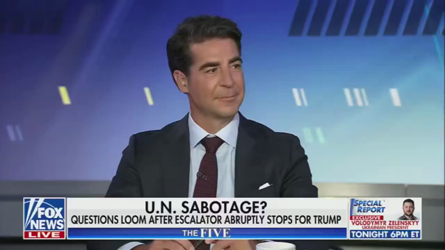 A video of Fox News saying “U.N. Sabotage?” and two cis white men talking to one another