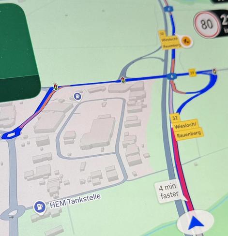 A picture from a Google Auto Google Maps path, where Maps suggests taking the exit off of a highway, driving in a loop, and then going back on that highway

Source: https://www.reddit.com/r/degoogle/s/I4KSyaSCIF